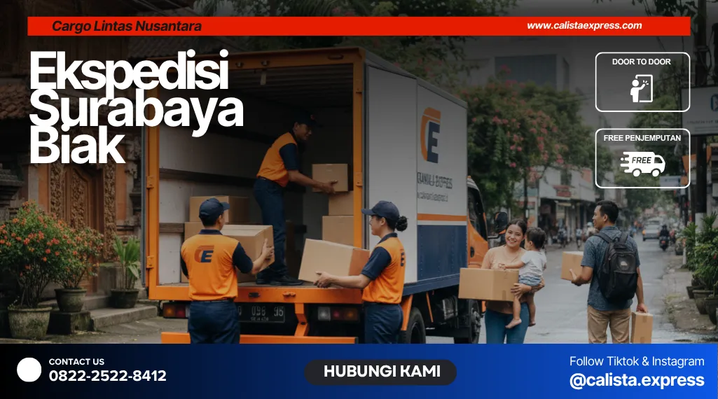 Ekspedisi Surabaya Biak Murah 2026