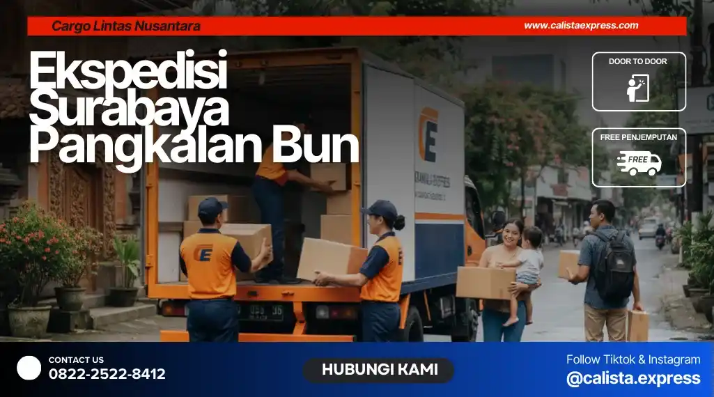 Ekspedisi Surabaya Pangkalan Bun Murah & Aman | Tarif Cargo 2026
