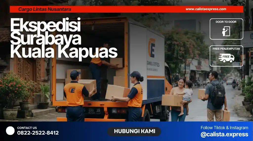 Ekspedisi Surabaya Kuala Kapuas Murah | Jasa Cargo Terjadwal