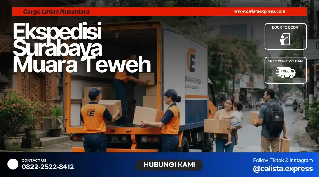 Ekspedisi Surabaya Muara Teweh Murah | Tarif Rp 7.200/kg - Cepat!